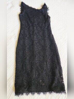 Jump Apparel Black Lace Midi Dress